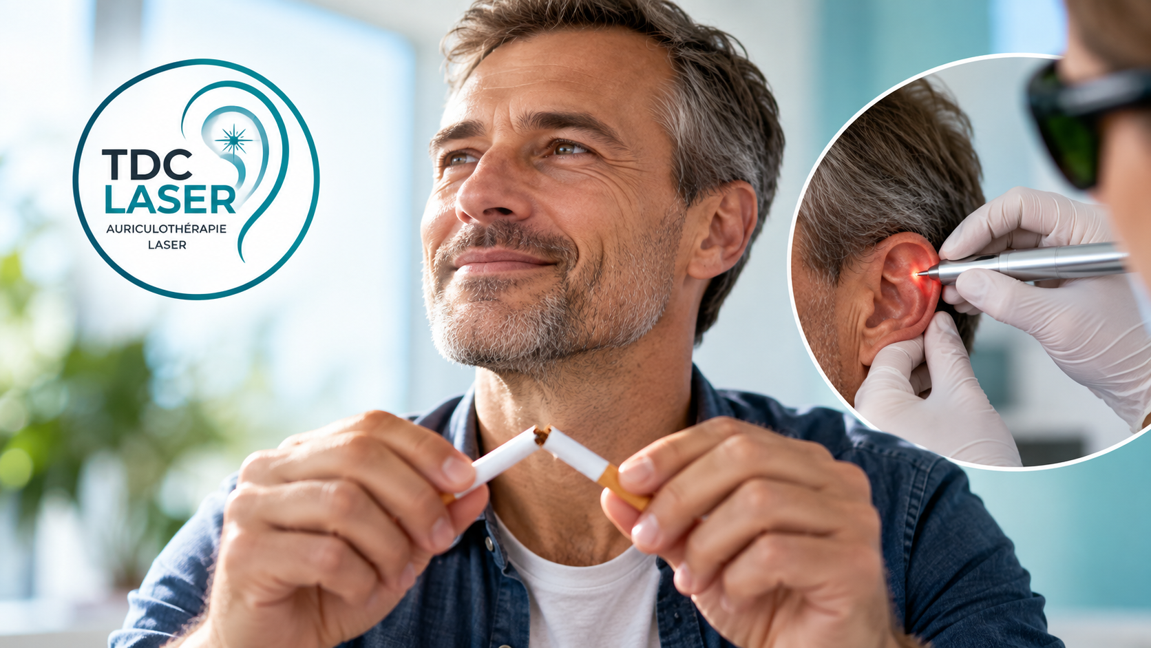 Accompagnement à l’arrêt du tabac par auriculothérapie laser chez TDC LASER à Ath
