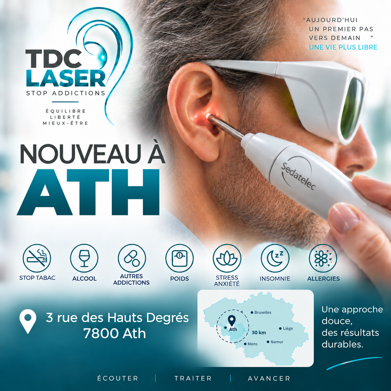Présentation du centre TDC LASER à Ath et de ses accompagnements